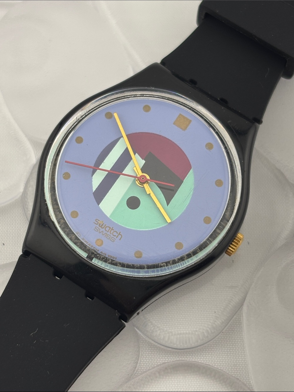 Swatch Watch - GB145 - BLACK INLAY